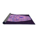 Thickness of Patterned Orchid Purple Rug, pat3360pur