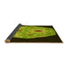 Thickness of Patterned Pistachio Green Rug, pat3360yw