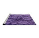 Sideview of Machine Washable Transitional Purple Rug, wshpat3361pur