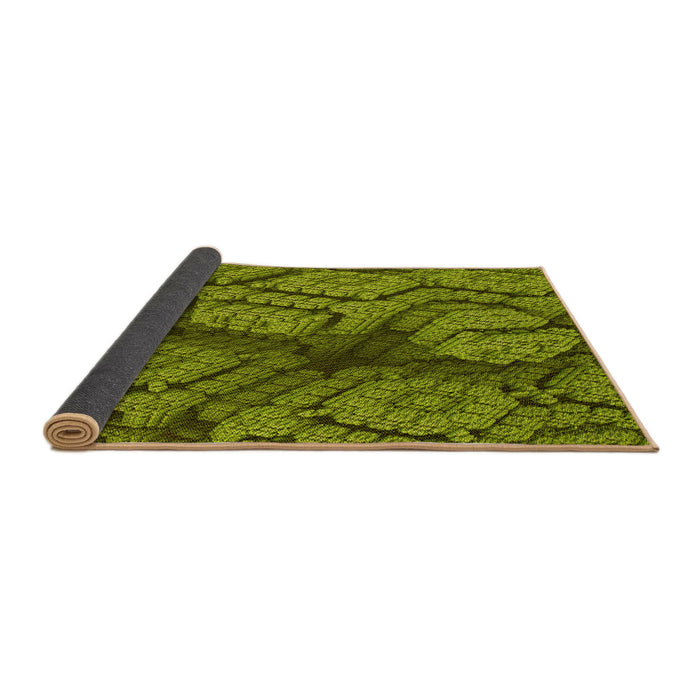 Thickness of Patterned Pistachio Green Rug, pat3361yw