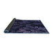 Thickness of Patterned Deep Periwinkle Purple Rug, pat3362blu