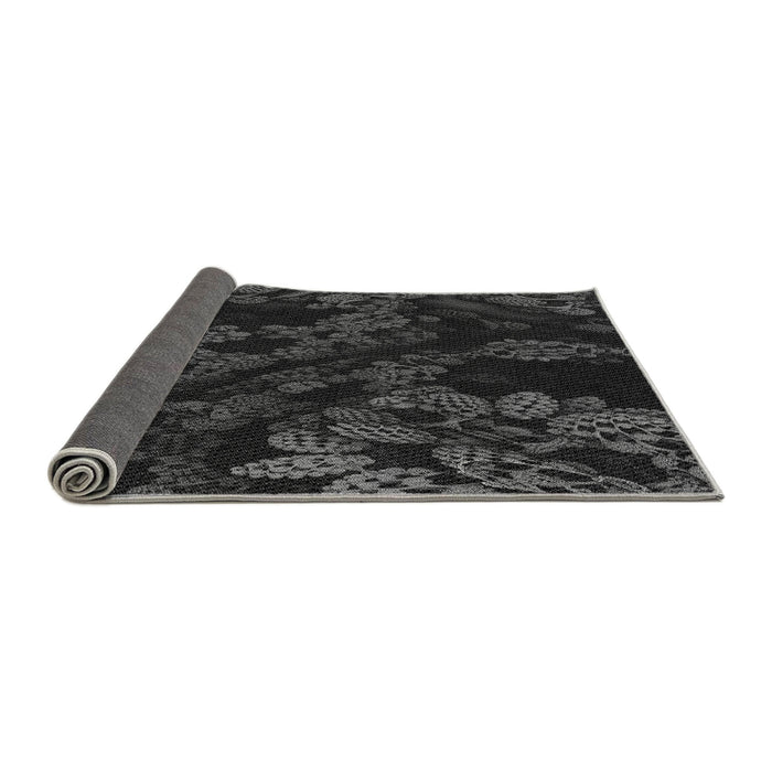 Thickness of Patterned Carbon Gray Rug, pat3362gry