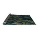 Thickness of Patterned Midnight Gray Rug, pat3362lblu