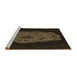 Sideview of Machine Washable Transitional Red Brown Rug, wshpat3364brn