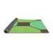 Thickness of Patterned Green Rug, pat3365grn