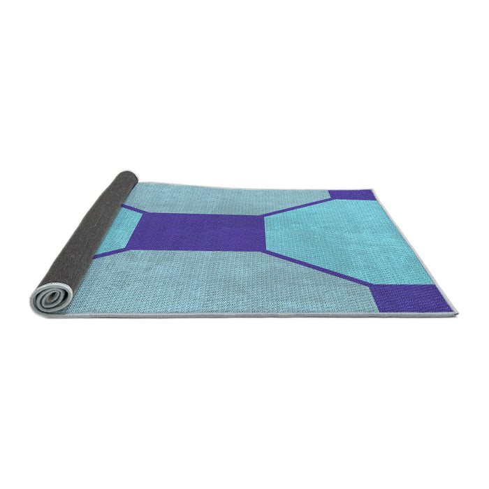Thickness of Patterned Blue Rug, pat3365lblu