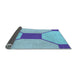 Thickness of Patterned Blue Rug, pat3365lblu