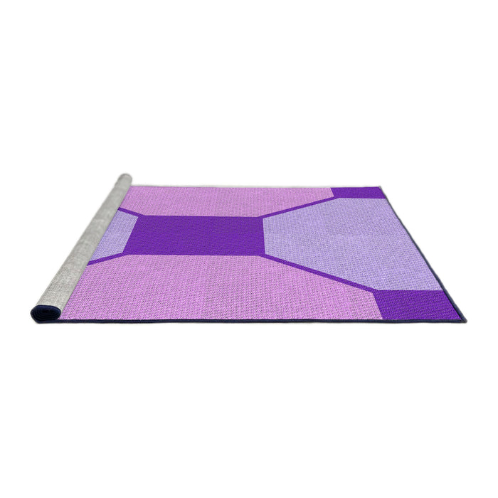 Sideview of Machine Washable Transitional Crimson Purple Rug, wshpat3365pur