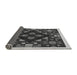 Thickness of Patterned Charcoal Black Rug, pat3367gry