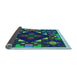 Thickness of Patterned Green Rug, pat3367lblu