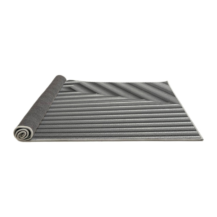 Thickness of Patterned Dark Gray Rug, pat3368gry