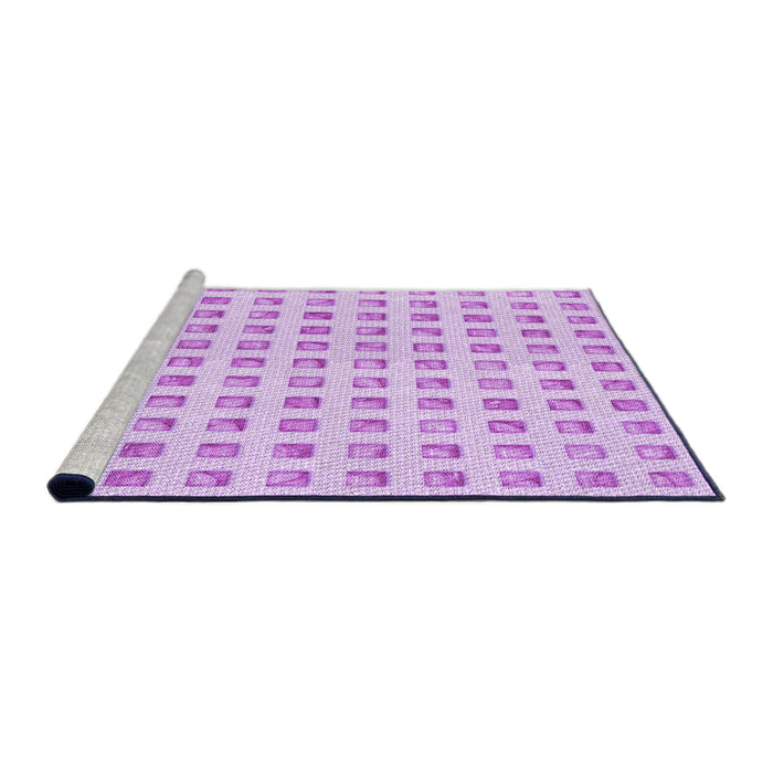 Sideview of Machine Washable Transitional Purple Rug, wshpat3370pur