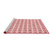 Sideview of Machine Washable Transitional Red Rug, wshpat3371rd