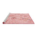 Sideview of Machine Washable Transitional Light Rose Pink Rug, wshpat3372rd