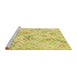 Sideview of Machine Washable Transitional Brown Rug, wshpat3372yw