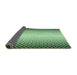 Thickness of Patterned Medium Forest Green Rug, pat3373grn