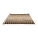 Sideview of Machine Washable Transitional Golden Blonde Gold Rug, wshpat3373org