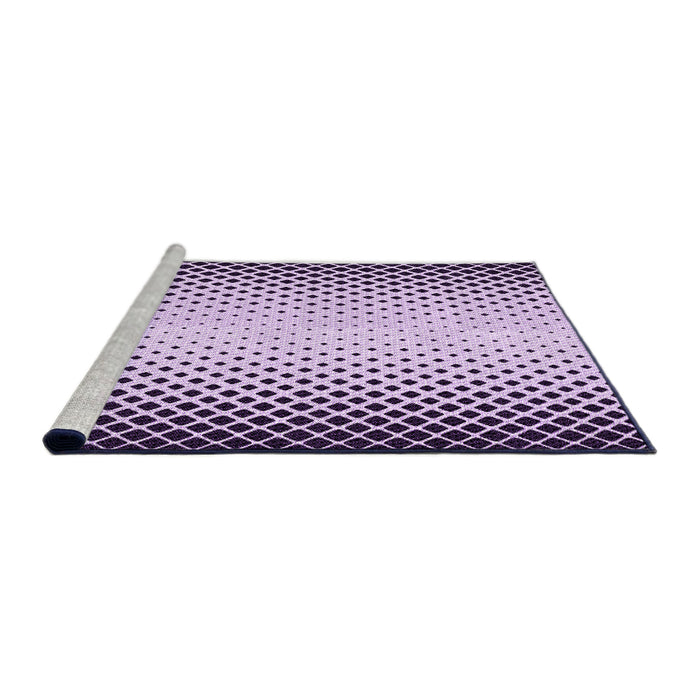 Sideview of Machine Washable Transitional Purple Rug, wshpat3373pur