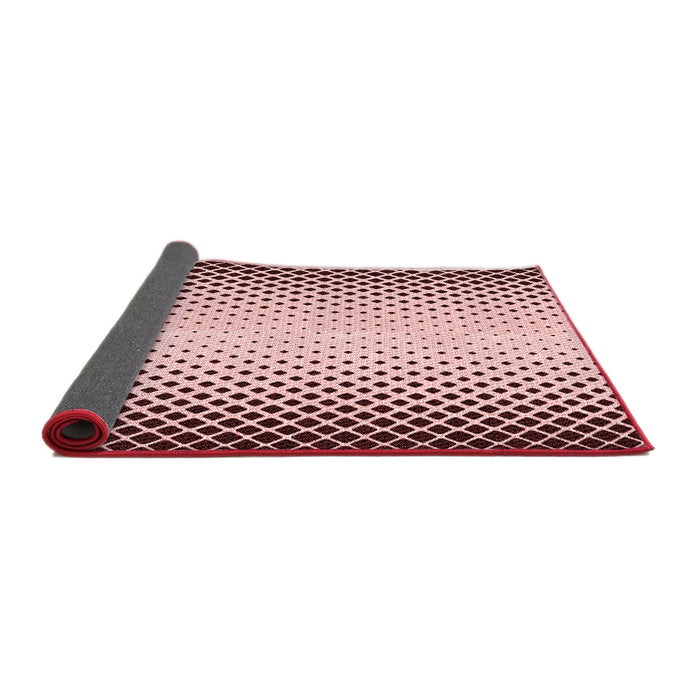 Thickness of Patterned Brown Red Rug, pat3373rd