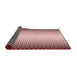 Thickness of Patterned Brown Red Rug, pat3373rd