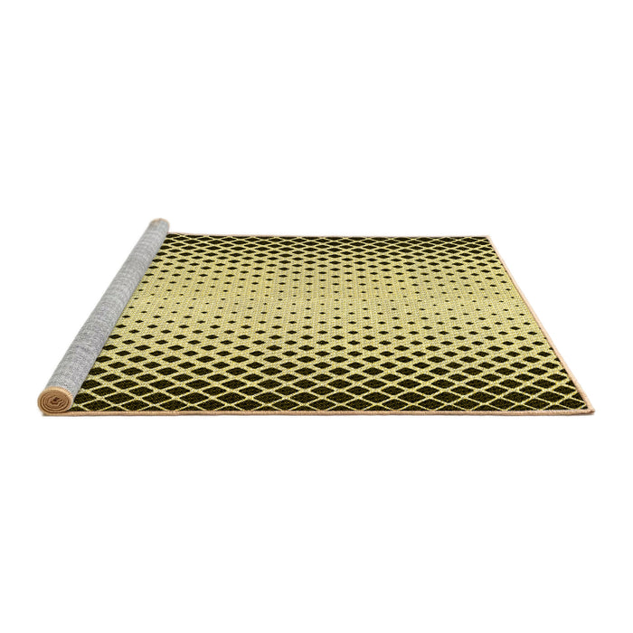 Sideview of Machine Washable Transitional Red Brown Rug, wshpat3373yw