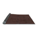 Thickness of Patterned Coffee Brown Rug, pat3374lblu