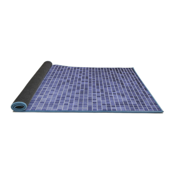 Thickness of Patterned Blue Rug, pat3375blu