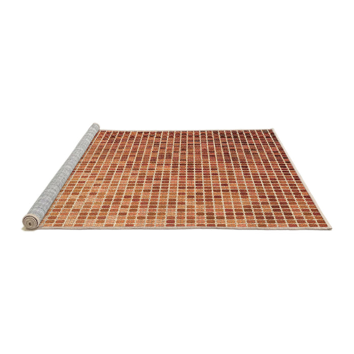 Sideview of Machine Washable Transitional Red Rug, wshpat3375org