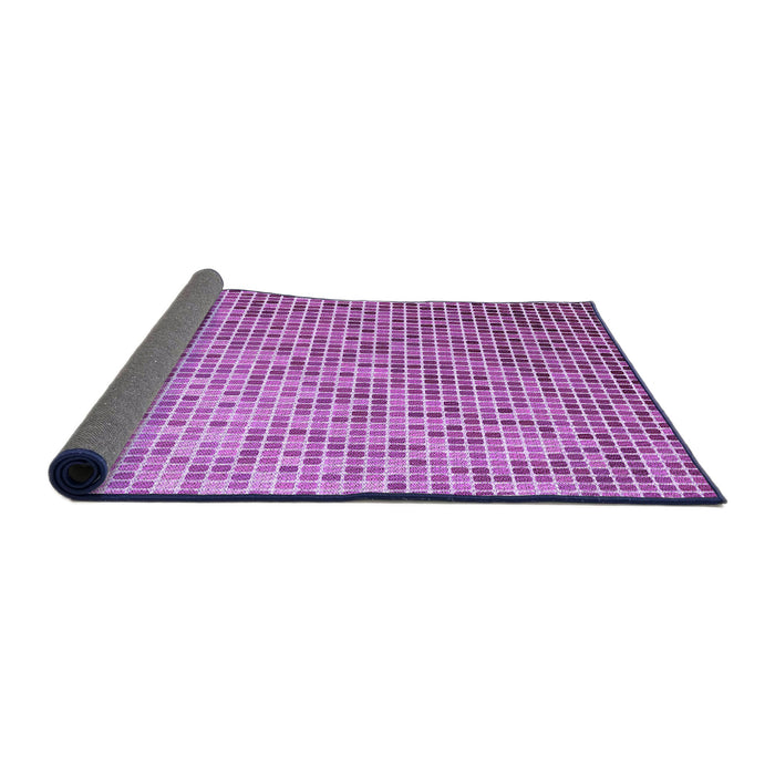 Thickness of Patterned Magenta Pink Rug, pat3375pur