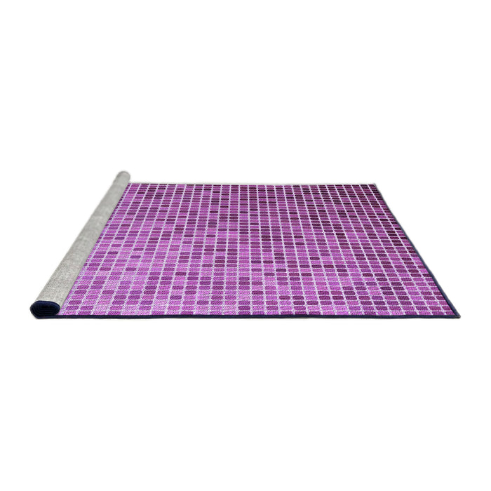 Sideview of Machine Washable Transitional Magenta Pink Rug, wshpat3375pur