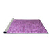 Sideview of Machine Washable Transitional Magenta Pink Rug, wshpat3375pur