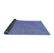 Thickness of Patterned Ocean Blue Rug, pat3376blu