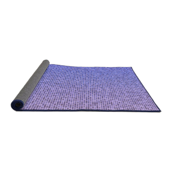 Thickness of Patterned Mauve Purple Rug, pat3376pur