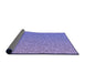 Thickness of Patterned Mauve Purple Rug, pat3376pur