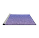 Sideview of Machine Washable Transitional Mauve Purple Rug, wshpat3376pur