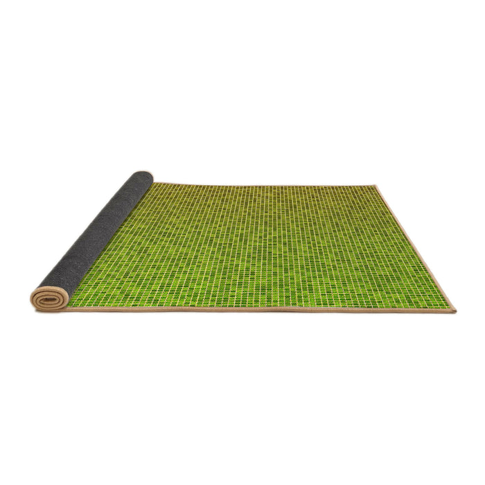 Thickness of Patterned Green Rug, pat3376yw
