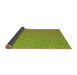 Thickness of Patterned Green Rug, pat3376yw