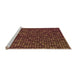 Sideview of Machine Washable Transitional Red Rug, wshpat3377org