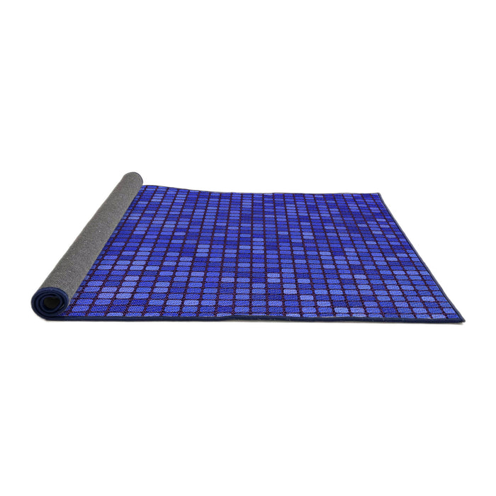 Thickness of Patterned Blue Rug, pat3377pur