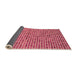 Thickness of Patterned Light Salmon Rose Pink Rug, pat3378org