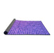 Thickness of Patterned Neon Purple Rug, pat3378pur