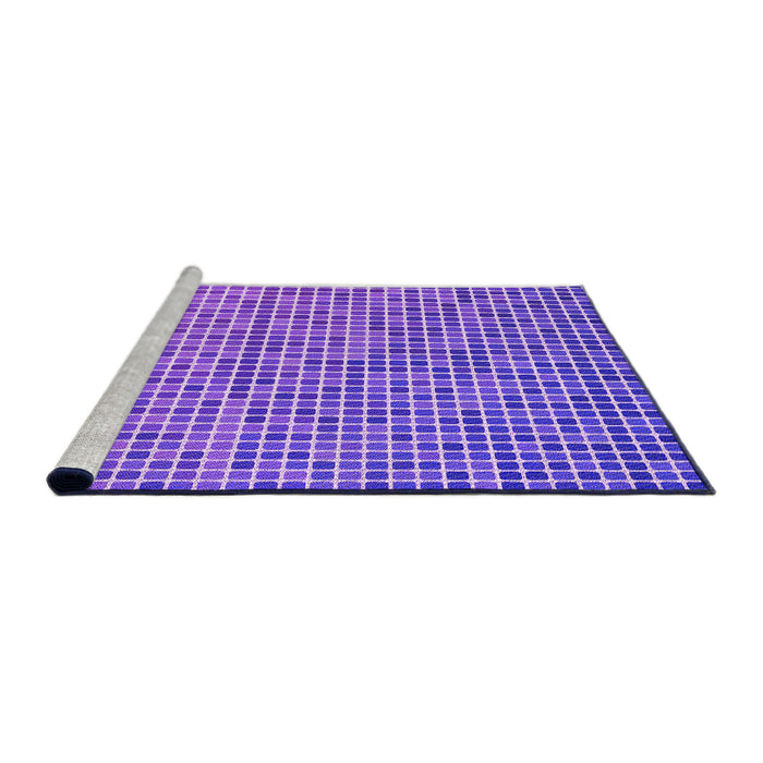Sideview of Machine Washable Transitional Neon Purple Rug, wshpat3378pur