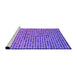 Sideview of Machine Washable Transitional Neon Purple Rug, wshpat3378pur