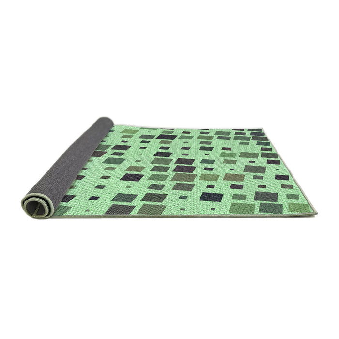 Thickness of Patterned Mint Green Rug, pat3380grn