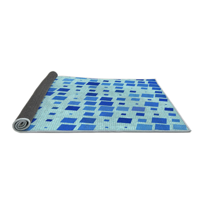 Thickness of Patterned Blue Rug, pat3380lblu