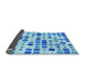 Thickness of Patterned Blue Rug, pat3380lblu