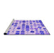 Sideview of Machine Washable Transitional Purple Rug, wshpat3380pur