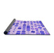 Thickness of Patterned Purple Rug, pat3380pur