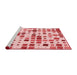 Sideview of Machine Washable Transitional Light Red Pink Rug, wshpat3380rd