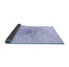 Thickness of Patterned Lavender Blue Rug, pat3381blu